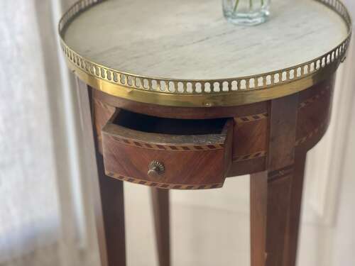 Antique French marble occasional table