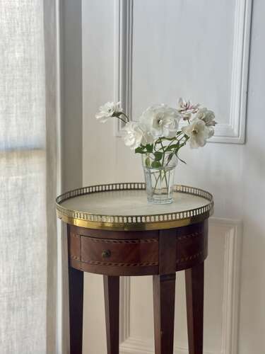 Antique French marble occasional table