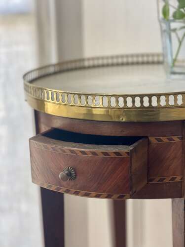 Antique French marble occasional table