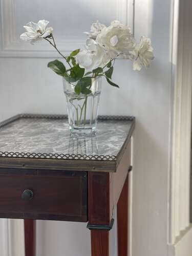 Antique French marble occasional table