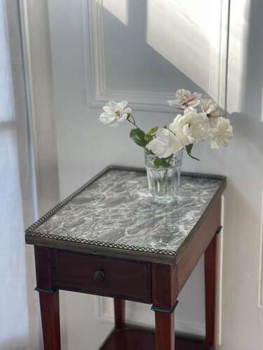 Antique French marble occasional table