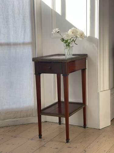 Antique French marble occasional table
