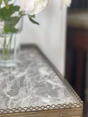 Antique French marble occasional table
