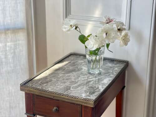Antique French marble occasional table