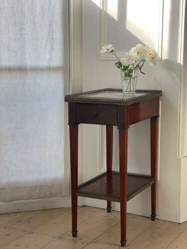 Antique French marble occasional table