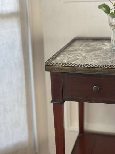 Antique French marble occasional table