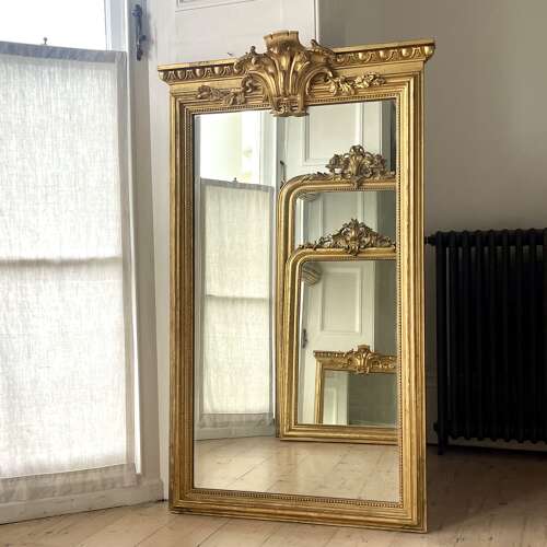 Antique French gilt mirror