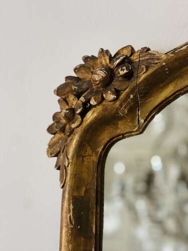 Vintage French distressed mirror