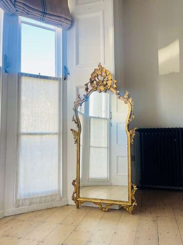Vintage gilt Italian mirror