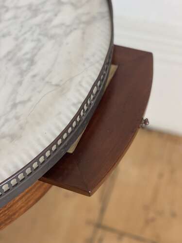Antique French coffee table with marble top