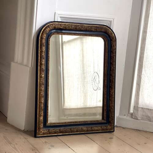 Small antique French gilt mirror