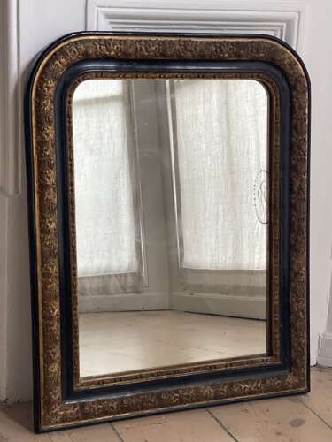 Small antique French gilt mirror