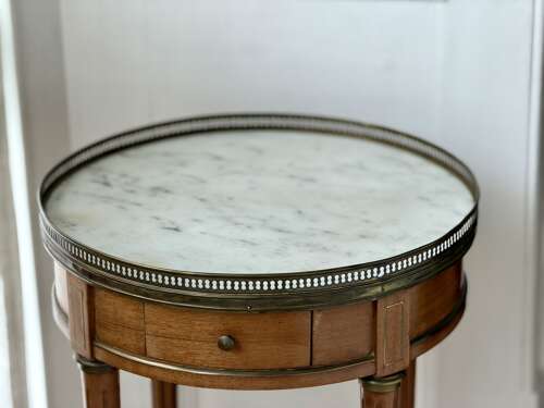 Antique French marble occasional table
