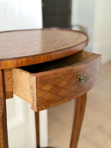 19th century French marquetry table - Escalier de Cristal, Paris