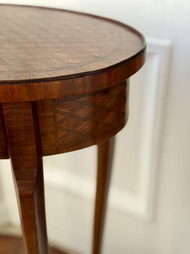 19th century French marquetry table - Escalier de Cristal, Paris