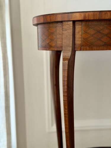 19th century French marquetry table - Escalier de Cristal, Paris