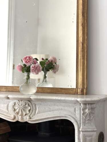 Antique French gilt Louis Philippe mirror c1860