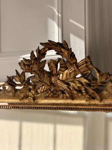 Large antique French gilt mirror
