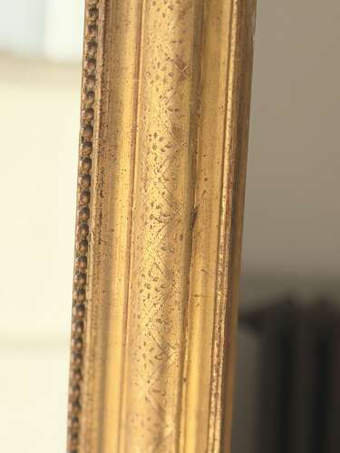 Large antique French gilt mirror