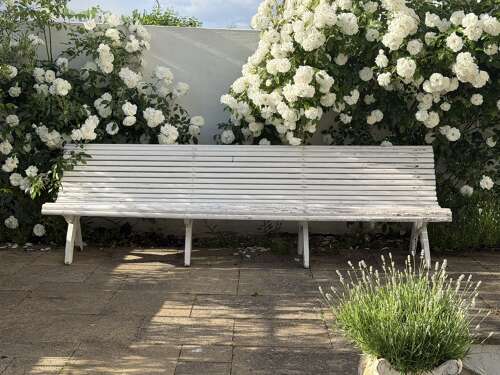 Vintage French garden bench