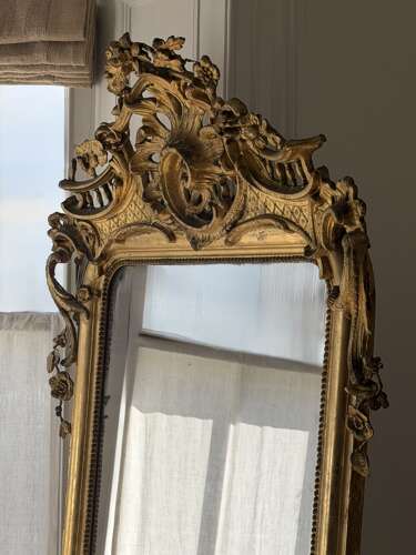 18th century French gilt mirror - mercury glass