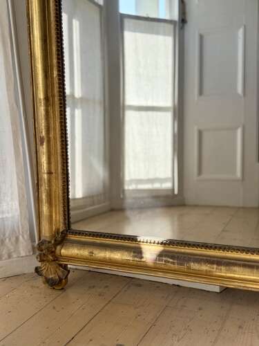 18th century French gilt mirror - mercury glass
