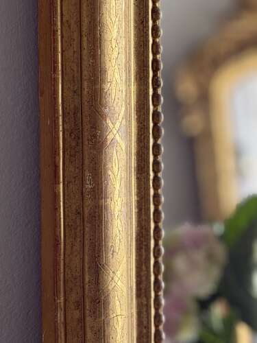 Antique French gilt Louis Philippe mirror c1860