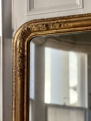 19th century French gilt Louis Philippe mirror c1800 - mercury glass