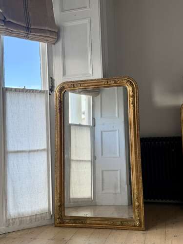 19th century French gilt Louis Philippe mirror c1800 - mercury glass
