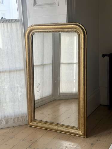 Antique French gilt Louis Philippe mirror c1860
