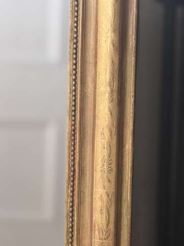 Antique French gilt Louis Philippe mirror c1860